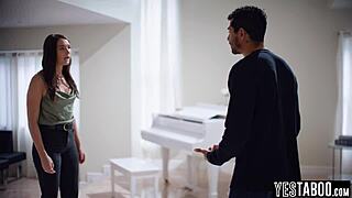 I watch the BBC stud rail my stepbro's tiny MILF wife doggystyle after arresting him