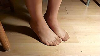 outstanding feet in suntanned pantyhose compilation