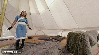 vr conk asian babe katara gets fucked with aang in the avatar cosplay parody pt 1