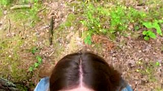 I Went For A Walk After Home Fuck And Sucked Him Off Outdoors Swallowing Cum