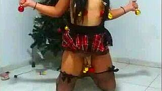 A slave in christmas bondage 😈