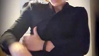 Little Teaser Undressing Blonde Milf Striptease Clothes Ripped Teasing