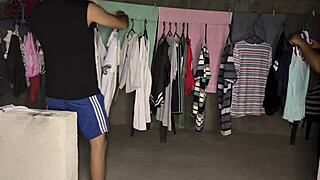 sexo casero con la puta de mi madrastra en el patio de ropas porno en espanol fat mommy curvy lingerie milf pov mother in law bbw interracial prostitute