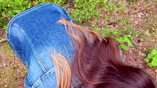 I Went For A Walk After Home Fuck And Sucked Him Off Outdoors Swallowing Cum