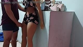 I always knew my curvy latina stepmother desired me, that beautiful fuck doll with her big ass