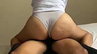 Big-assed Latina college girl records first homemade video with physics teacher