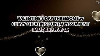 Valentine's Day Fuck: Dean Van Damme Fucks Alyssia's Cheating Cunt