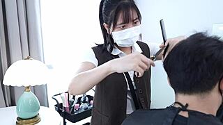 I licked that big ass barber girl's pussy while she bent over.