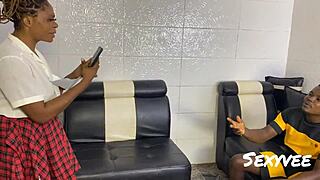 sexy asian gets quickie fucking with big cock in classroom, slapped and roughed up