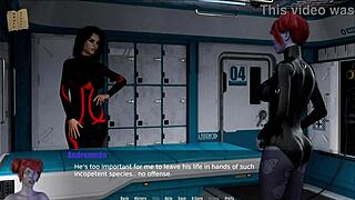 Exploring through spacetime 29 in an erotic game adventure