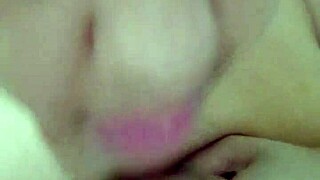 latina shows wet pussy for camera