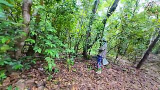 Thai Girl Fucks in Forest Before Foraging