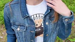 I Went For A Walk After Home Fuck And Sucked Him Off Outdoors Swallowing Cum