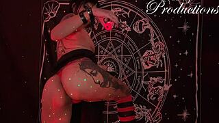 สาวโกธิคทำพิธีรักมีเซ็กซ์กับแฟนหนุ่ม