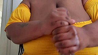 want to see a bbw give a handjob to a big black cock?