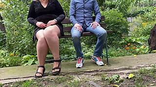 Perverted mature stepmom with huge tits gives dirty gifts to stepson in roleplay