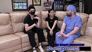 Bratty Orphan Cheerleader Physical Exam