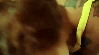 couple gives facial on cruise ship