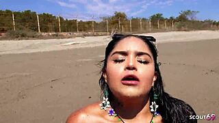 real mature couple quickie on beach