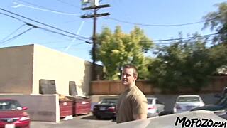 mofozo com real amateur sex with busty waitress involving daddy and big cock.