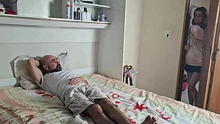 Mother-in-law makes a night visit to teach her stepson how to have sex