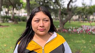 Linda invites a peruvian guy home for anal sex on the street.