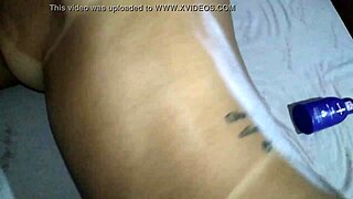 Brazilian brunette gets assfucked and cums