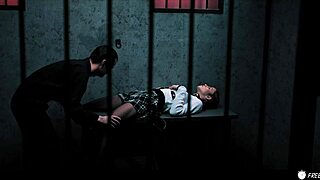 redhead milf in sex escape room gets used like a doll with bondage and humiliation.