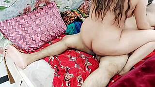 pakistani stepmom says 'ride that cock harder' with loud moaning while riding dick