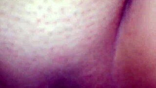 hot amateur gets creampie from behind in homemade video