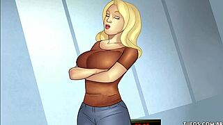 In this animated porn, a guy fucks a MILF and a 20-year-old girl in a casual threesome.