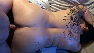 Fat Tattooed BBW Bent Over in Doggystyle Fucking by Jumper247