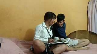 stepsister asks for licking and masturbation in various positions