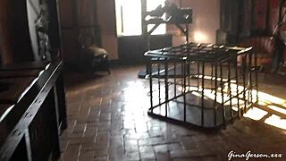 blonde teen explores barcelona outdoors