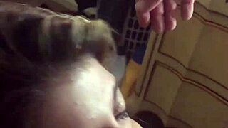 Hot milf eagerly sucks her husband's hard cock with passion 😍