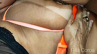 gorgeous monika fox swims naked in pool with tattoos and piercings