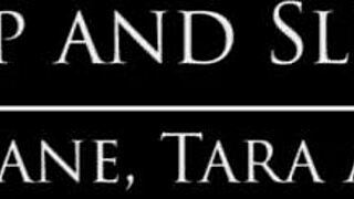 Babes Eliza Jane and Tara Ashley slip and slide