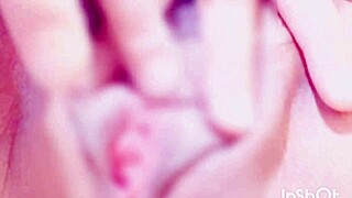 Bound amateur teases clit until squirting orgasm