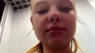 Creampie pussy squirting and fingering in public - who dares?