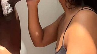 Latina amateur enjoys neighbor's big cock fully.