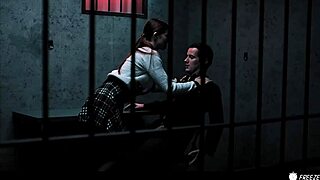 redhead milf in sex escape room gets used like a doll with bondage and humiliation.