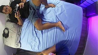 Stepmom's desperate for pregnancy on the roof! 😍