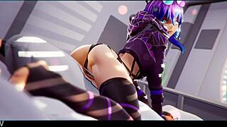 Projekt Melody cosplay dalam teaser hentai 3D