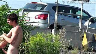 Teens Engage in Crazy Public Street Gangbang Orgy