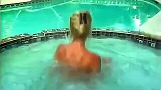 Big tits jumping and bouncing in intriguing closeup