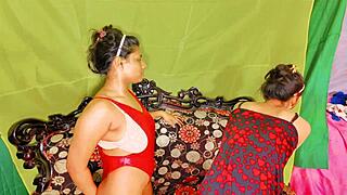 two lovely girls getting fucked hard by one guy