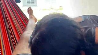 Latina couple's street blowjob adventure