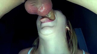 sloppy deepthroat performance with throatpie