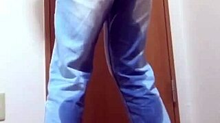 I had to pee my jeans because my brother was using the bathroom