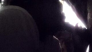 Girl next door swallows cum after rough blowjob from neighbor